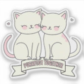 PurfectTogether猫好き シール (正面)