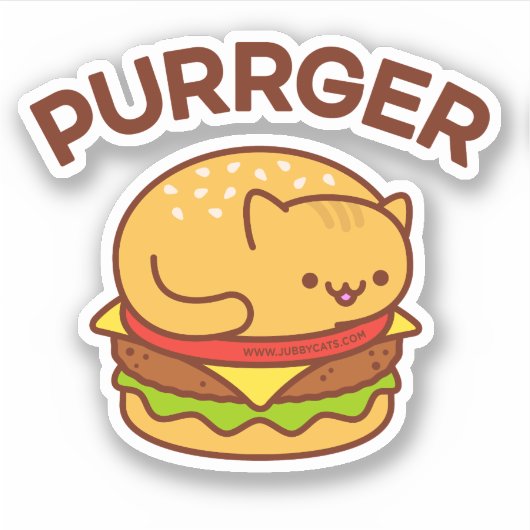 PURGERキャットシール – Cat Burger シール (正面)