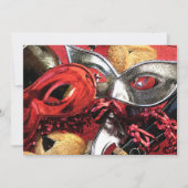 Purimのマスク及びHamentashenの招待状 招待状 (正面)