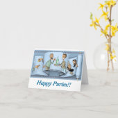 purimの挨拶状 カード (黄色い花)