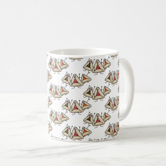 PurimはペストリーSameach Oznei Hamanをhamantaschen コーヒーマグカップ (正面右)