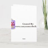 Purim幸せなカード カード (裏面)