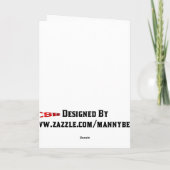 Purim幸せな空白のなカード カード (裏面)