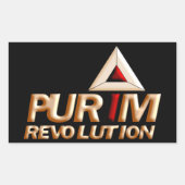 Purim 長方形シール (正面)