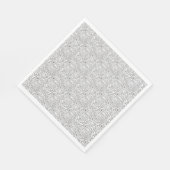 Purim Black and White Napkins スタンダードランチョンナプキン (角)