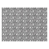 Purim Black and White Tablecloth テーブルクロス (正面(横))