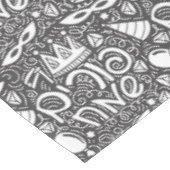 Purim Black and White Tablecloth テーブルクロス (アングル)
