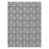 Purim Black and White Tablecloth テーブルクロス (正面)