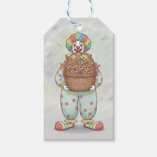 Purim Clown Mishloach Manot  ギフトタグ (正面)