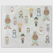 Purim Costume Kids Character Collectio ラッピングペーパー (フラット)