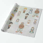 Purim Costume Kids Character Collectio ラッピングペーパー (アンロールド)