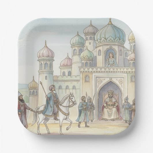 Purim Palace Plates | Festive Party  ペーパープレート (正面)
