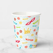 Purim Paper Cups with Hebrew "Happy Purim" Text 紙コップ (左)