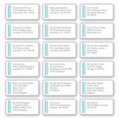 Purist Blue Line個人名住所配送先 シール (正面)