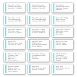 Purist Blue Line個人名住所配送先 シール