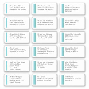 Purist Blue Line個人名住所配送先 シール