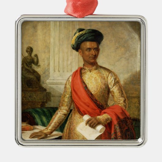 Purniya、マイソール、c.1801 (油の主な大臣 メタルオーナメント (正面)