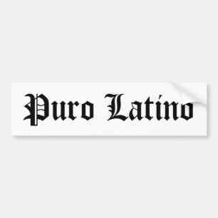 Puroのラテンアメリカ人 バンパーステッカー