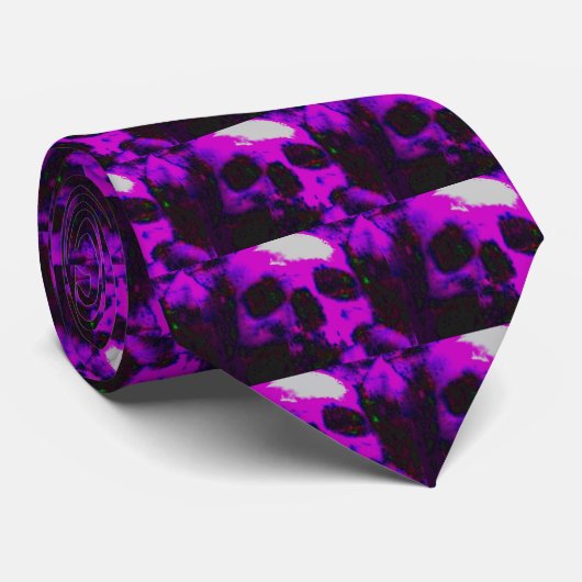 PURP SKULL/TIE ネクタイ (ロール)