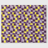 Purpel & Yellow | Modern faux glitter & Opal ラッピングペーパー (フラット)