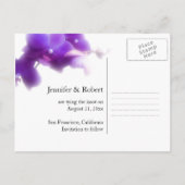 Purple日付はがきを保存 案内ポストカード (裏面)