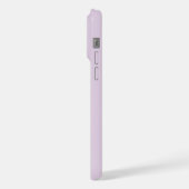 Purple | シックストライプモノグラム iPhoneケース (左側面)