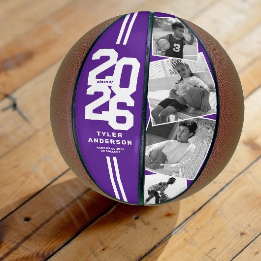 Purple 2025卒業式シニア4枚 バスケットボール