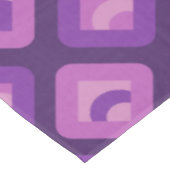 Purple 70sレトロサンセットキューブパターン テーブルクロス (アングル)