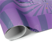 Purple Abstract Butterfly with Radiant Wings ラッピングペーパー (ロールコーナー)