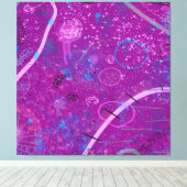 Purple Abstract Dreamscape  キャンバスプリント (インサイチュ (ウッドフロア))
