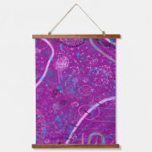 Purple Abstract Dreamscape 吊り下げ型タペストリー (正面)
