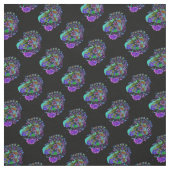 Purple abstract Floral Fabric ファブリック (見本)
