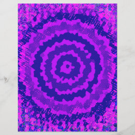 Purple Abstract Flower Bulk Scrapbook Paper Pages チラシ