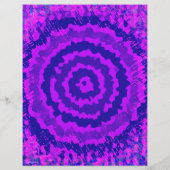 Purple Abstract Flower Bulk Scrapbook Paper Pages チラシ (裏面)