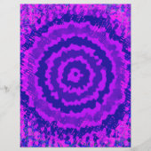 Purple Abstract Flower Scrapbook Paper 2-Sided Pag (正面)