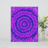 Purple Abstract Flower Scrapbook Paper 2-Sided Pag (スタンド正面)