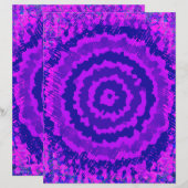 Purple Abstract Flower Scrapbook Paper 2-Sided Pag (正面/裏面)