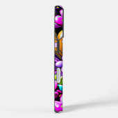 Purple Abstract Hearts and Flowers Case-Mate iPhoneケース (裏面 / 右)