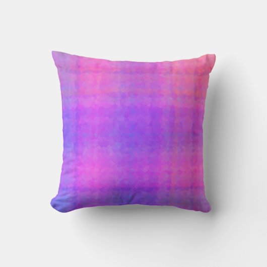 Purple Abstract Mosaic Seamless Pattern クッション (正面)
