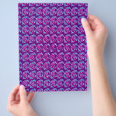 Purple Abstract Roses Bulk Scrapbook Paper Pages チラシ (手)