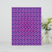 Purple Abstract Roses Scrapbook Paper 2-Sided Page (スタンド正面)