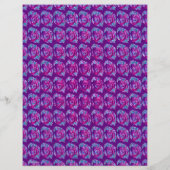 Purple Abstract Roses Scrapbook Paper 2-Sided Page (裏面)