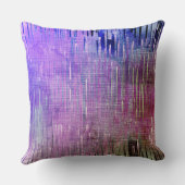 Purple abstract texture クッション (裏面)