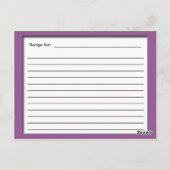 Purple Advantedレシピカード ポストカード (裏面)