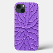 Purple Aesthetic Embossed iPhone Case Case-Mate iPhoneケース (裏面)