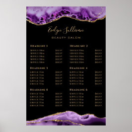 Purple Agate価格表ポスター ポスター