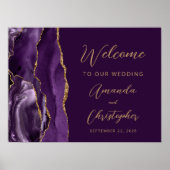 Purple Agate金ゴールドス結婚クリプトへようこそ ポスター (正面)