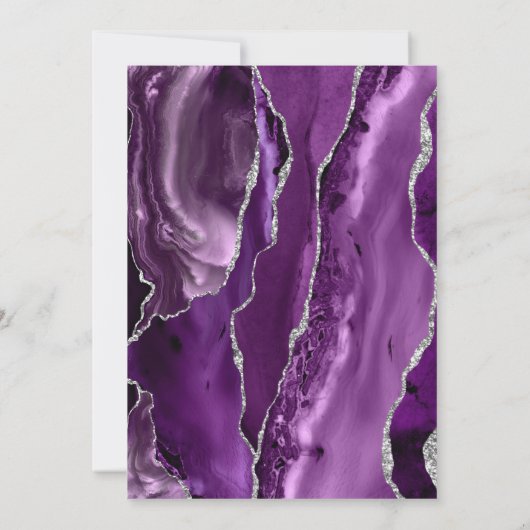 Purple Agate Silver 25th Anniversary 招待状 (裏面)