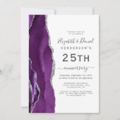 Purple Agate Silver 25th Anniversary 招待状 (正面)
