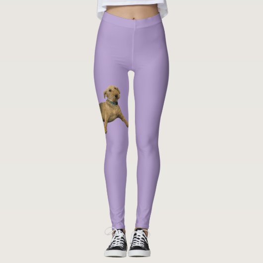 Purple Airedale Leggings レギンス (正面)